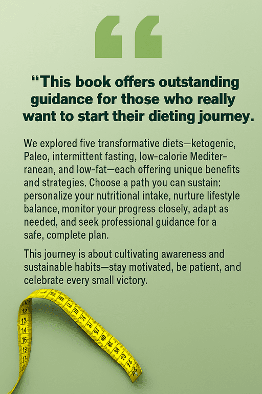 The 5 Main Diets for Weight Loss - Back Cover